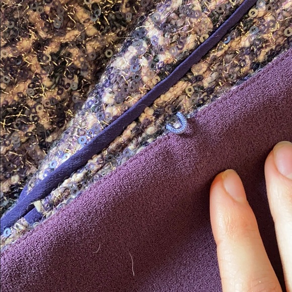 Tory Burch Purple and Pink Sequenced Jacket - Picture 6 of 16